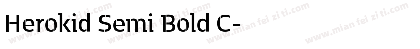 Herokid Semi Bold C字体转换